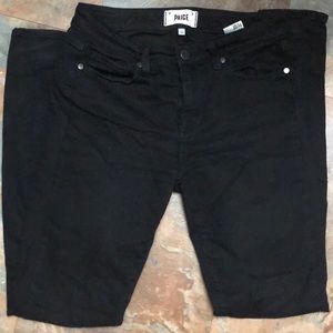 Paige Ultra Skinny High Rise Black Jeans (Hoxton)